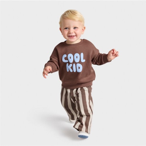 Dymples Baby Sweater & Track Pants Set - Brown - Size 000