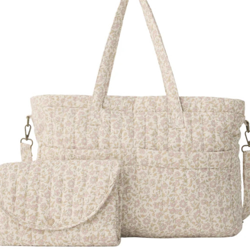 Diaper Bag + Changing Pad Set | Wildflower | Quincy Mae – Nouveau and Vintage