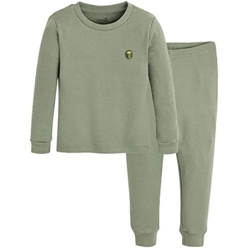 moimoln 6M-8Y Modal Cotton Solid Soft Breathable Baby Toddler Boys Girls Snug fit Pjs Long Sleeve Pajamas Set Sleepwear Daily