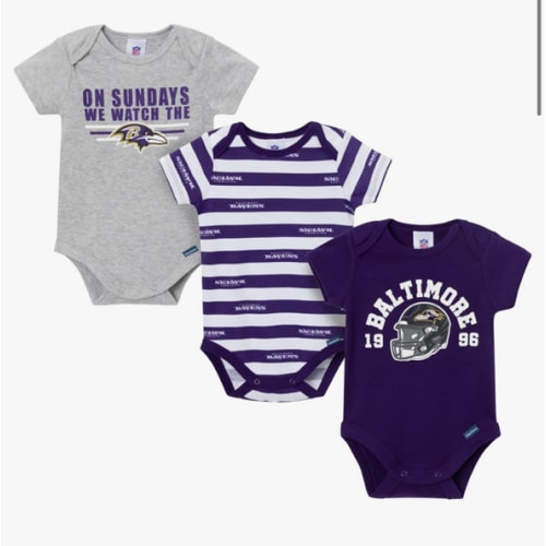 Gerber NFL Baby Boys 3-Pack Onesie Bodysuit