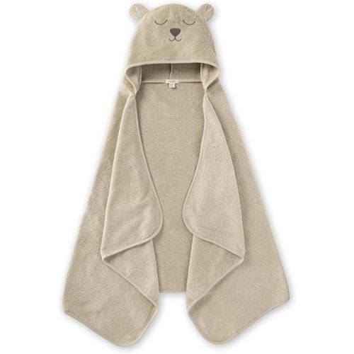 Burt's Bees Baby Hooded Animal Character Towels, Unisex Bath Essentials