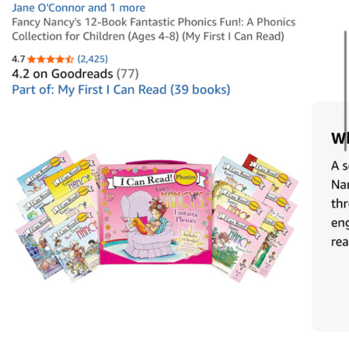 Fancy Nancy's 12-Book Fantastic Phonics Fun!: A Phonics Collection for Children (Ages 4-8) (My First I Can Read)