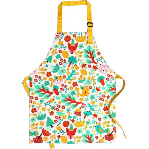 Jennice House Kids Aprons, Cotton Children Aprons with Adjustable Neck Strap Child Chef Aprons