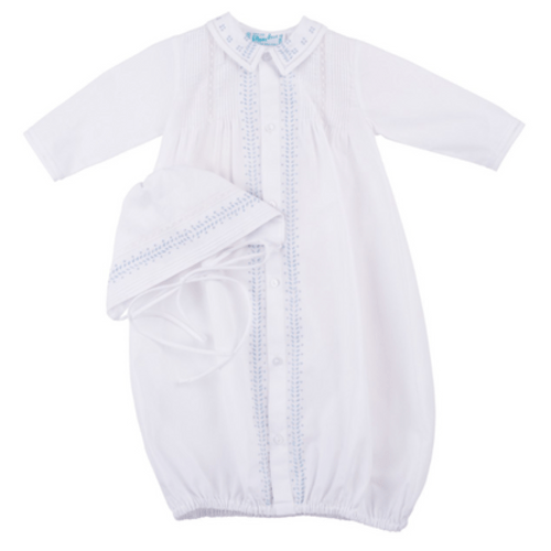 Boys Leaf Embroidered Take Me Home Gown I Feltman Brothers