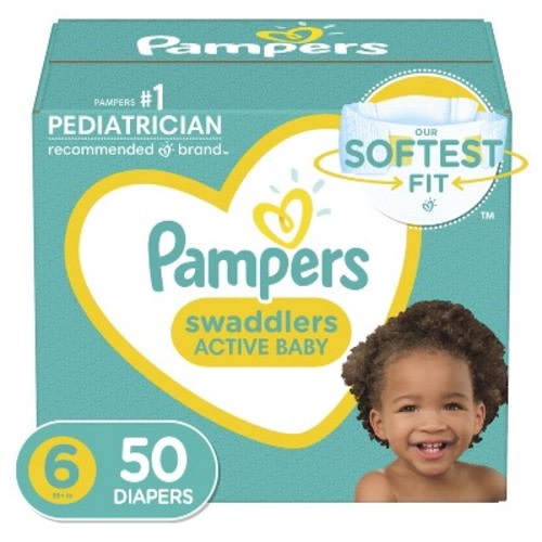 Pampers Swaddlers Diapers - (Select Size and Count)