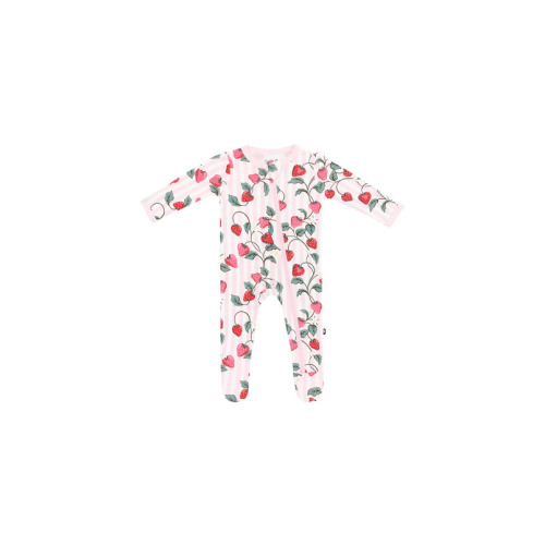 Kyte BABY Zippered Footie Strawberry Fields