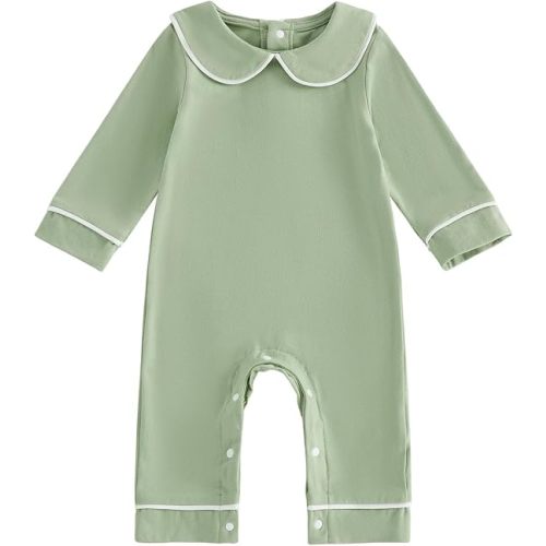 Sage Baby Boy Romper