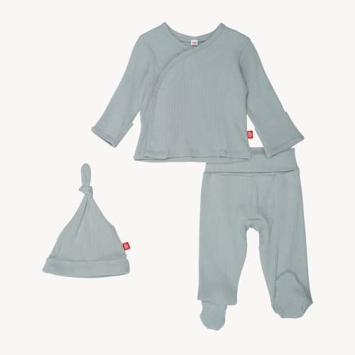 mist ribbed cotton magnetic take me home kimono set