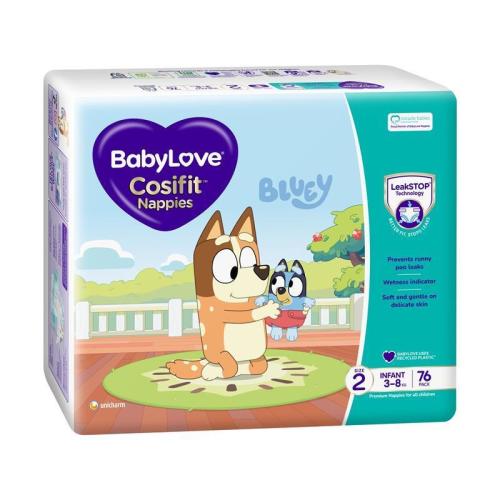 BabyLove Cosifit Infant Nappies Size 2 (3-8kg) 76 Pack