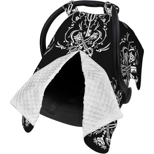 Kingdom Hearts Background Baby Car Seat Cover & Breastfeeding Nursing Cover - Breathable Stretch Fabric Multi-Use Nursing Cover