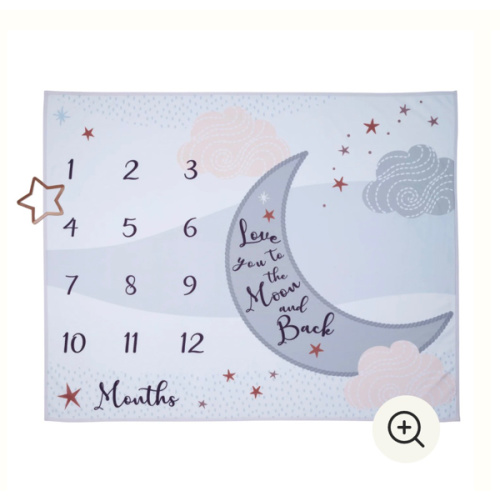 Goodnight Moon Milestone Baby Blanket