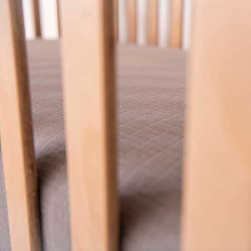 Organic Breathable Muslin Crib Sheets | Cream