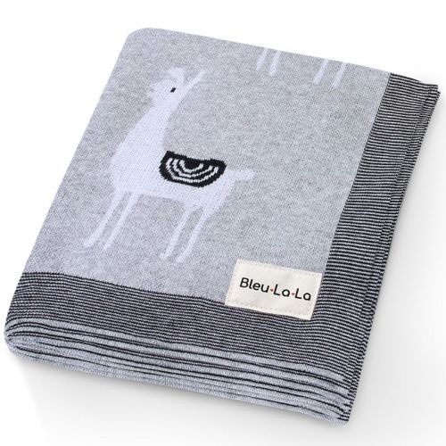 100% Luxury Cotton Knit Swaddle Receiving Blanket for Newborns and Infant Boys and Girls