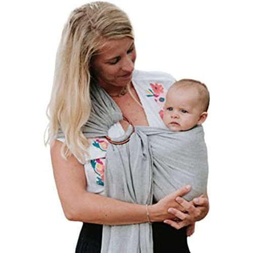 Nalakai Luxury Ring Sling Baby Carrier, Soft Linen Blend Baby Sling, Baby Wrap, Wear Your Little One Close to Your Heart, Comfort, Style