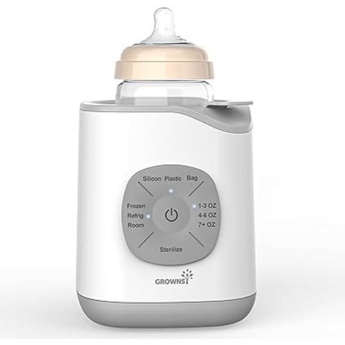 Grownsy Bottle Warmer, Baby Bottle Warmer Fast for Breastmilk & Formula, Accurate Temperature Control, Milk Warmer for All Bottles with Thaw, Sterilizing, Keep Warm, Heat Food