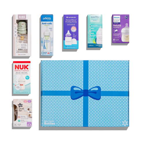 Baby Trial Kit of Bottles, Samples from 7 Brands, Various Features and Colors
