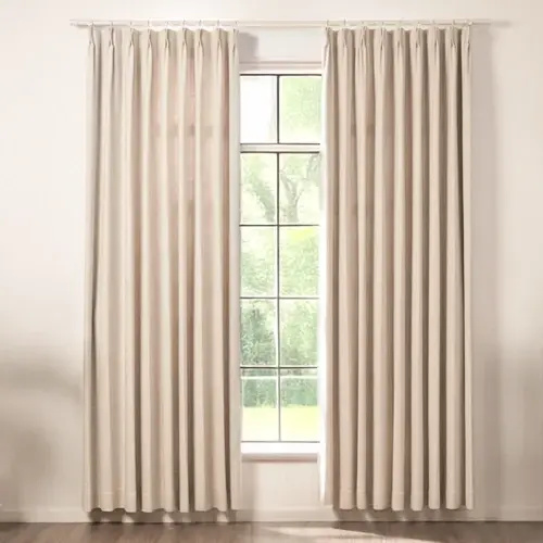 Moon & Star Embroidered Cotton Linen Curtains Ravi - Perfect for Kids Rooms | Unicurt