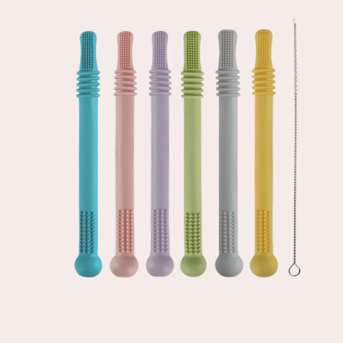 Hollow Teether Tube Chew Straw Sensory Toy – sunlovekids