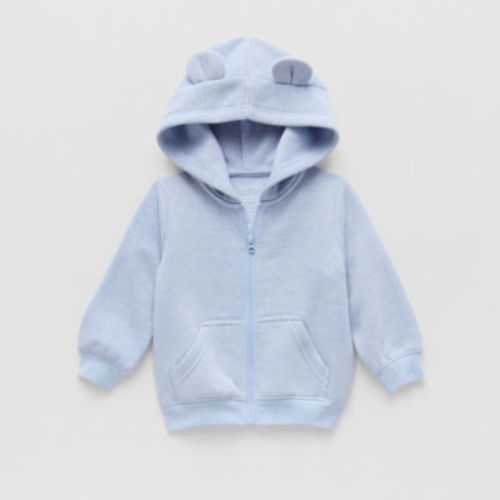 Okie Dokie Baby Boys Fleece Hooded Lightweight Jacket