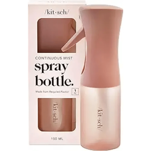 Kitsch Continuous Spray Bottle for Hair – Terracotta, 150ml | Fine Mister Spray Bottle & Water Spray Bottle – Recycled Hair Spray Bottle – Spray Bottles for Cleaning, Styling, & More