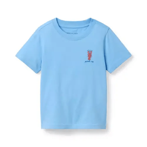 Boy Seashell Blue Lobster Icon Tee by Janie and Jack