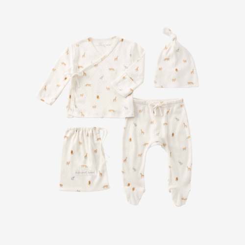 Safari Print Pointelle Set