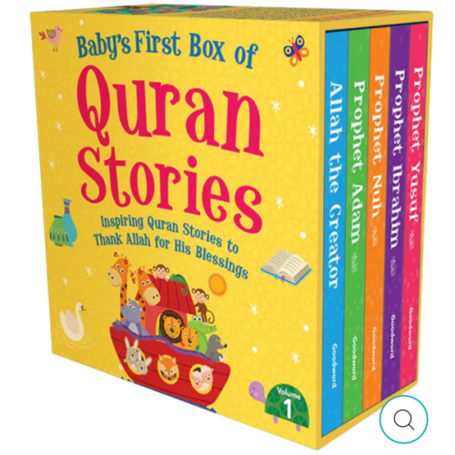 Baby's First Box of Quran Stories (5 Board Books Set) Vol - 1 (New)