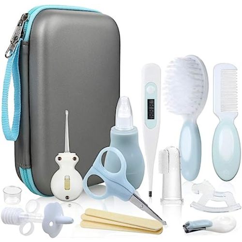 Baby Grooming and Health Kit, Lictin 15 in 1 Safety Care Set, Newborn Nursery Health Care Set with Hair Brush,Comb,Nail Clippers and More for Newborn Infant Toddlers Baby Boys Girls