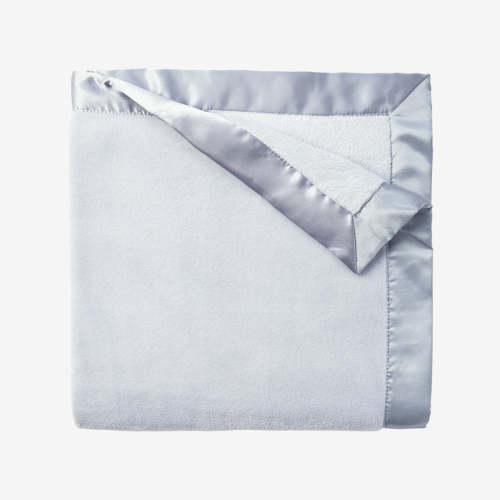 Pale Blue Coral Fleece Baby Stroller Blanket BLUE / 30X40