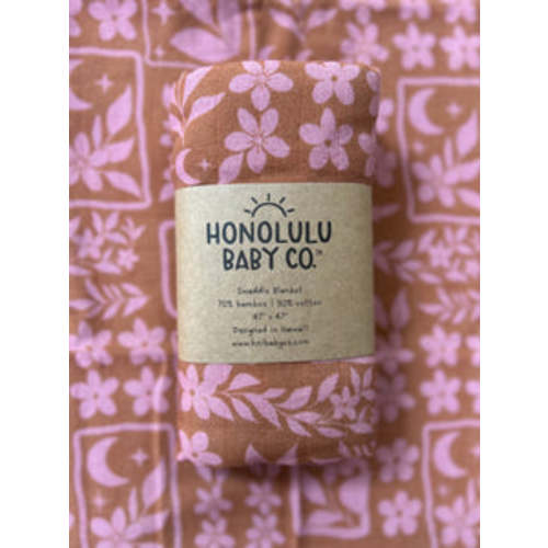 Starlit Garden Pink Swaddle Blanket – Honolulu Baby Company