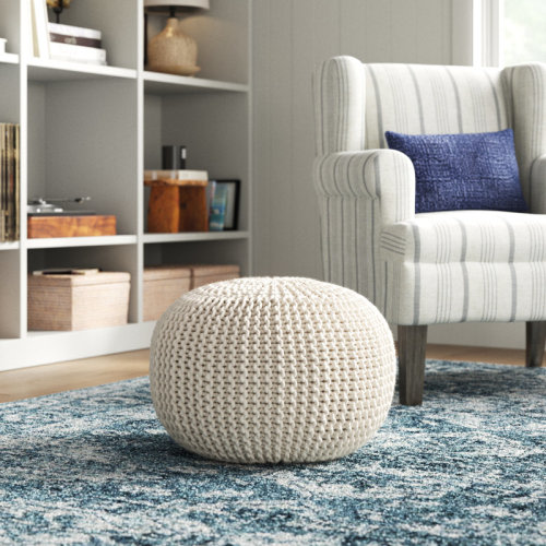 Woven Pouf Ottoman/Footstool