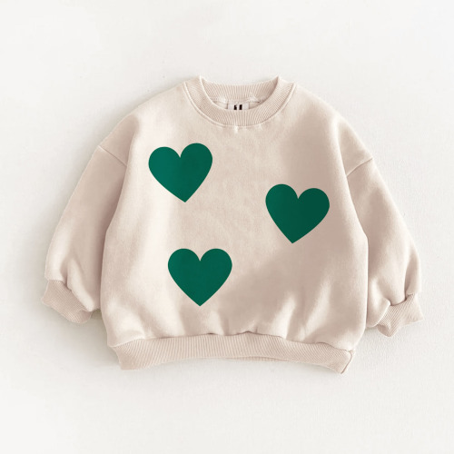 Baby & Kids Green Heart Sweatshirt