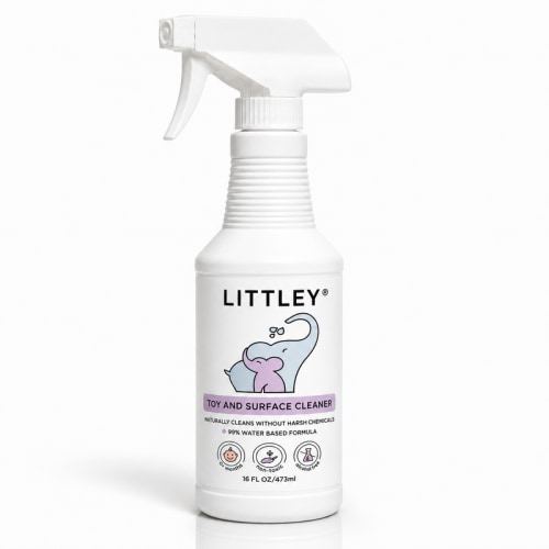 Littley 16oz infant & toddler toy and surface cleaner | fragrance-free HOCl spray for toys, high chairs & baby essentials - TikTok Shop