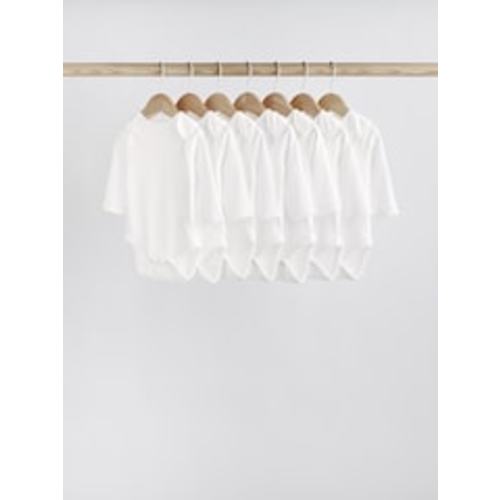 Buy White 7 Pack Essential Baby Long Sleeve Bodysuits from Next USA