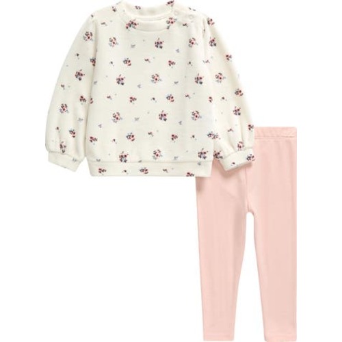 Floral Velour Top & Leggings Set, 6M