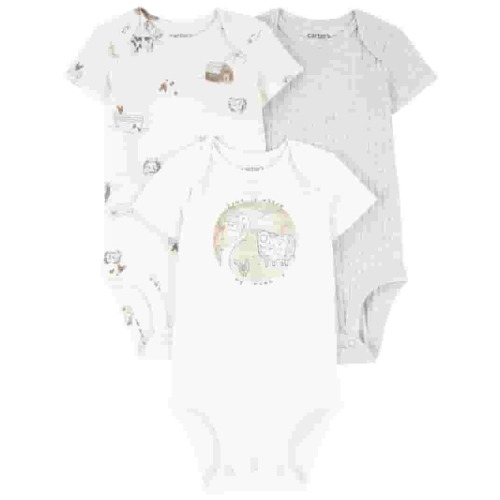 Carter's Child of Mine Baby Unisex Bodysuit, 3-Pack, Sizes Preemie-18 Months
