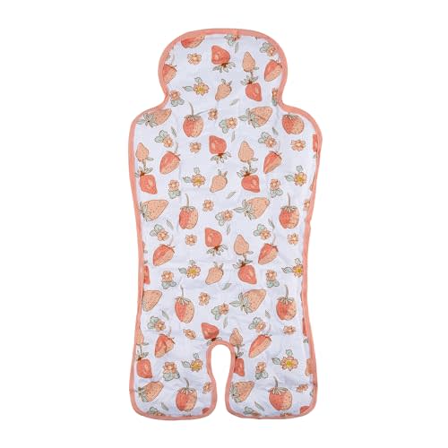 Gel Car Seat Cooler Pad Summer Universal Baby Stroller Ice Cushion Cooler Mat Cooling Seat Liner for Babies Multifunctional Baby Baby Cushion Chair (Strawberry)