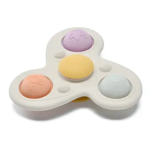 Little Rawr Silicone Spin & Pop Pastel | Baby Bunting AU