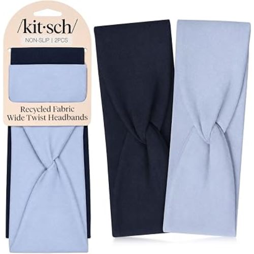 Kitsch Wide Headbands for Women Non Slip - Garden Bouquet, 2pcs