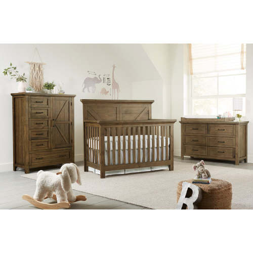 Westwood Westfield Crib, Dresser & Chifferobe - Harvest Brown