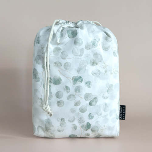 Little Human Linens Cot Waterproof Sheet - Eucalyptus