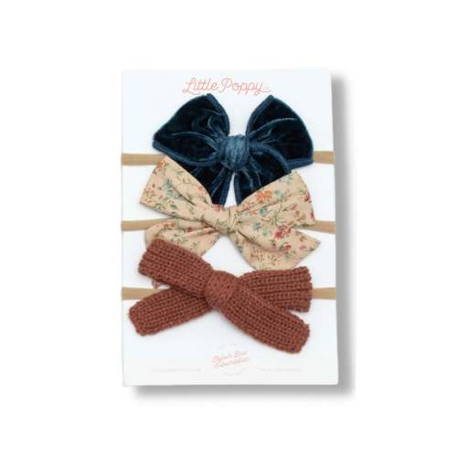 The Amelia Headband Bow Set – Little Poppy Co.