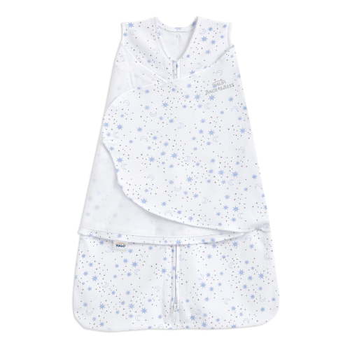 HALO, Sleepsack Swaddle, 0-3 Months, Cotton, Midnight Moons Blue