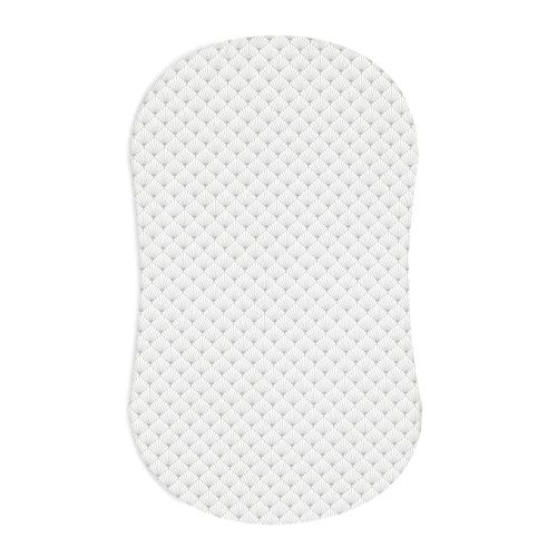 HALO BassiNest Fitted Sheet – 100% Cotton, Soft and Breathable Bassinet Sheet for Babies, 30” x 16” Pre-Shrunk Sheet, Pebble
