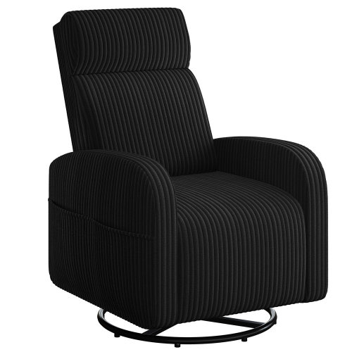 Yaheetech Upholstered Swivel Glider, Gliding Rocker Chair for Nursery Room Living Room & Reviews | Wayfair