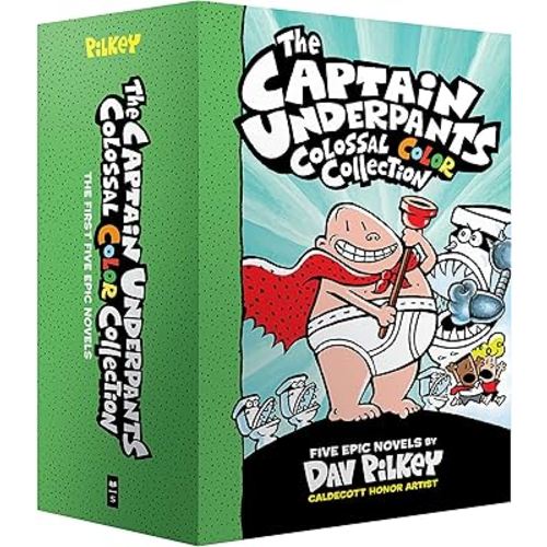 The Captain Underpants Colossal Color Collection (Captain Underpants #1-5 Boxed Set): From the Creator of Dog Man