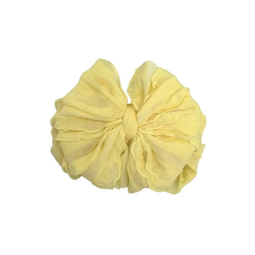 Ruffled Headband- Buttercup