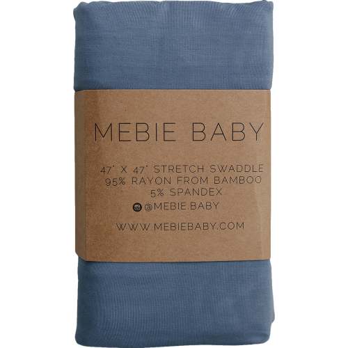 Dusty Blue Bamboo Stretch Swaddle