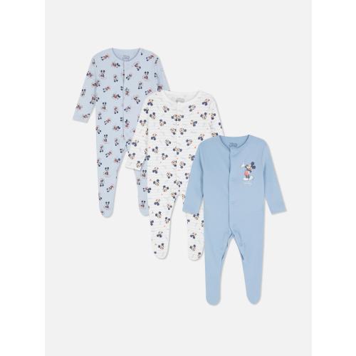 0-24mths | 3pk Disney’s Mickey Mouse Snap Pajama Onesies