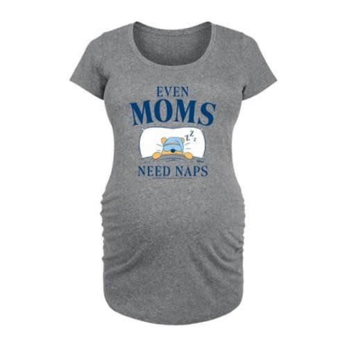 Women's Winnie the Pooh Even Moms Need Naps - Heather Grey - Small